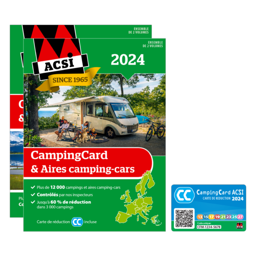 ACSI GUIDE CAMPING-CAR + AIRES DE CAMPING CAR ACSI 2024 
