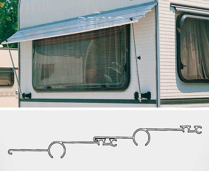 STORE FENÊTRE CARAVANE 210X30CM LAMELLE EN ALUMINIUM