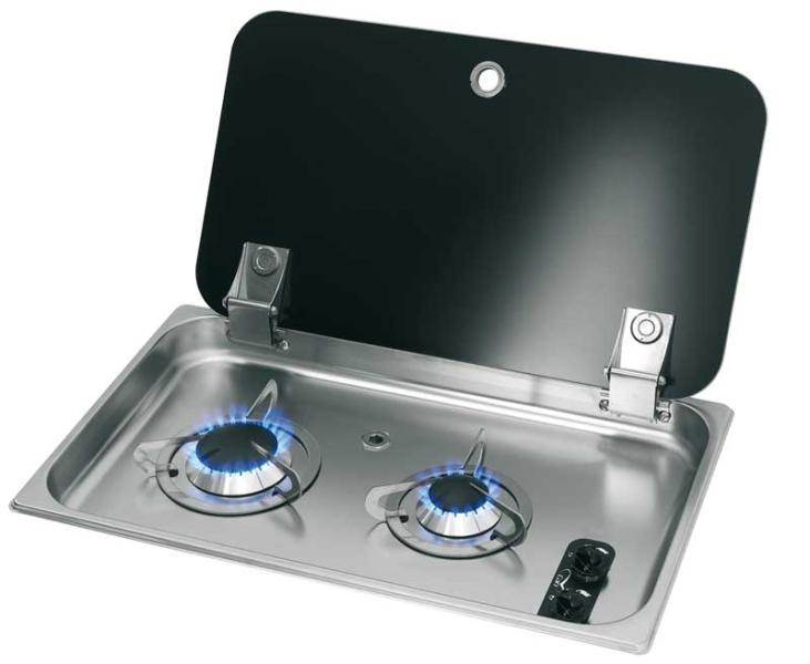 PLAQUE DE CUISSON RECTANGULAIRE CAN 2 FEUX 53 x 32,5 x 4,5cm