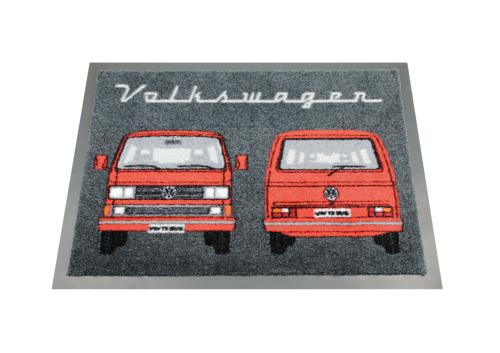 Paillasson VW T3 Combi , 70x50cm - Front & Arrière/rouge
