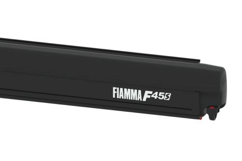 STORE CASSETTE FIAMMA F 45 S - 375cm - Boitier DEEP BLACK - Toile ROYAL GREY