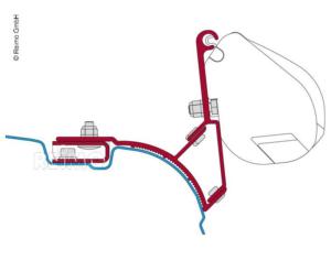 KIT ADAPTATEUR FIAMMA F35 POUR VW T5/T6 MULTIVAN TRANSPORTER