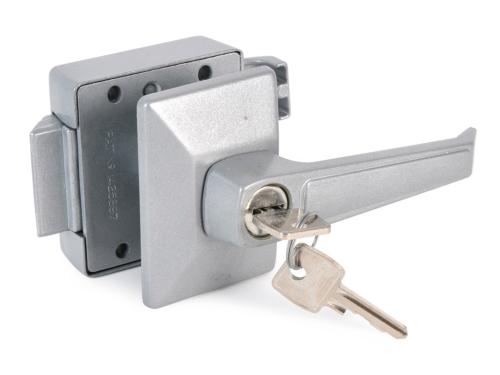 SERRURE DE PORTE METALLIQUE 66 mm x 46 mm CARALOC