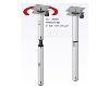 PIED DE TABLE 700mm DOUBLE PLATEAU PIVOTANT 360° ALUMINIUM