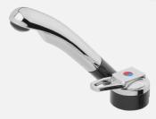 ROBINET MITIGEUR CHROME/NOIR POUR EVIER SMEV SÉRIE 8000