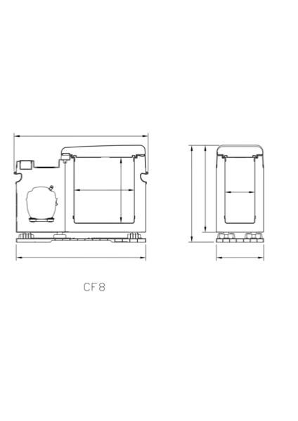 Glacière à compression 9L Carbest spécial cabine pour Vans VW T5/T6