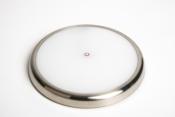 Plafonnier LED rond argent