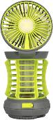 LANTERNE ANTI-INSECTE et VENTILATEUR - 3 EN 1 RECHARGEABLE