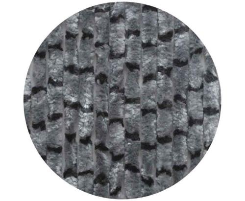 RIDEAU CHENILLE ANTI INSECTES POUR FOURGON - GRIS/NOIR - 120x185 cm