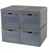 CASIER PLIANT CARBEST BOX 4 - 60xH50x40cm - 4 COMPARTIMENTS 