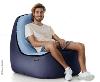 FAUTEUIL GONFLABLE A L'AIR TRONO - BLEU