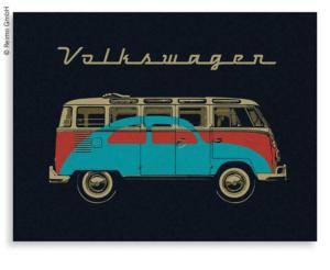 COUVERTURE POLAIRE BULLI 150x200cm - VW COLLECTION