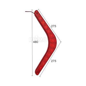 FEU A LED JOKON L 212 - POSITION + STOP GAUCHE rouge