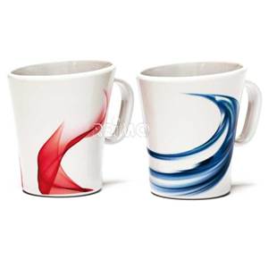 LOT DE 2 TASSES MELAMINES DECOR SAVONA