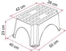 MARCHE PIED STEP PLATINIUM DE FIAMMA 500x355xH240mm