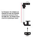COMPAS DE FENETRE TUBULAIRE POLYPLASTIC A MOLETTE 135mm - DROIT