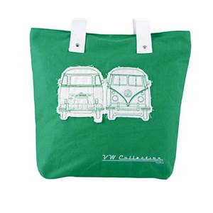 SAC SHOPPER CANVAS VW COLLECTION COLORIS VERT