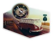 HORLOGE MURALE ACRYLIQUE / AUTOROUTE 1 VW COLLECTION