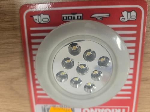 SPOT A ENCASTRER 9 LEDS ENTOURAGE BLANC Diam 7cm