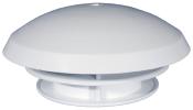 CHAMPIGNON AERATEUR PERMANENT PLASTIQUE BLANC 180 mm AVEC GRILLE INTERIEURE