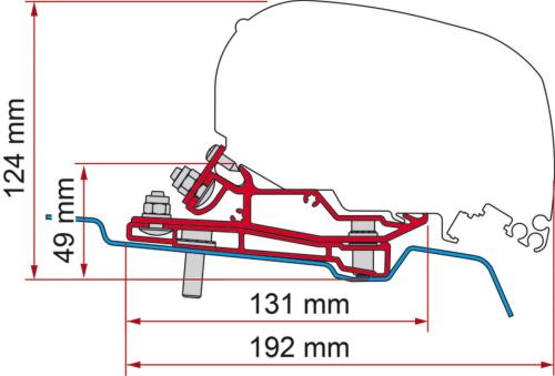 ADAPTATEUR F65 / F80 pour Ford Transit H3 - L4  APRES 2014