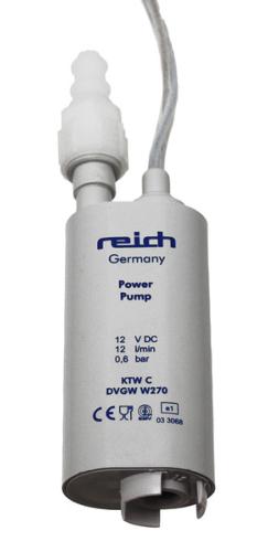 POMPE  A EAU IMMERGEE REICH POWER PUMP + SUPPORT TUYAU 12L/min - 0.5Bar