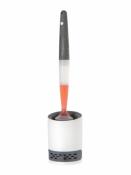 BROSSE DE TOILETTE SILICONE + SUPPORT ADHESIF AMOVIBLE