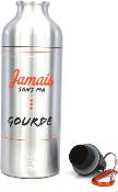 GOURDE ALUMINIUM CAO 50CL - JAMAIS SANS MA GOURDE 21 x 6.6cm