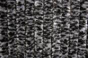 RIDEAU CHENILLE ANTI INSECTES - NOIR/GRIS - 56x185 cm