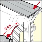JOINT ANTI-PLUIE FIAMMA RAIN GUARD L largeur 9cm, au mètre