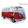 VW COLLECTION - HORLOGE MURALE Rouge classique