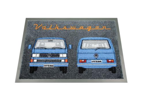 Paillasson VW T3 Combi , 70x50cm - Front & Arrière/bleu