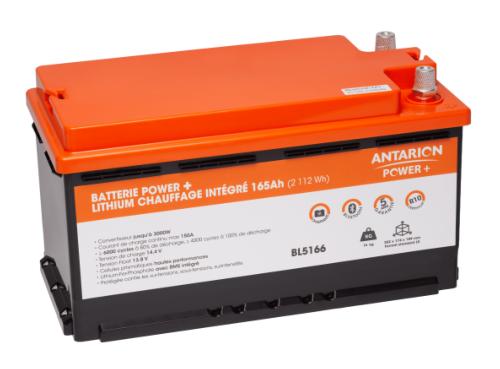 BATTERIE LITHIUM ANTARION 165Ah POWER + connectée avec Chauffage  