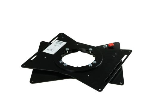 Base Pivotante à 360° - Charge 130 Kg - Acier Laminé à Froid 3 Mm - Verrouillage Tous Les 90° - Pour Camping-car, Bateau, Bus, Sièges Tournants