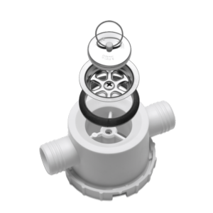 SIPHON type A DOUBLE RACCORDEMENT - Dometic AC 557 - Ø37mm- TUYAU Ø25mm