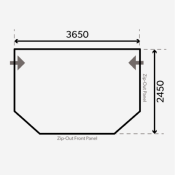 AUVENT GONFLABLE DOMETIC KAMPA POP Air PRO 365 pour CARAVANES ERIBA TROLL / TOURING