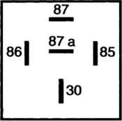 RELAIS DE COMMUTATION HELLA A 5 POLES - 12V/30A