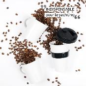 2 TASSES A CAFE PORCELAINE special CAMPING 270ml SILWY® AVEC NANO-GEL-PADS MAGNETIQUE