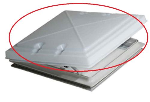 DÔME DE RECHANGE POUR LANTERNEAU MPK 40 X40 CM (GRIS)