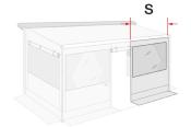 SEGMENT DE FACADE FRONT PANEL 130cm pour PRIVACY ROOM CS LIGHT 