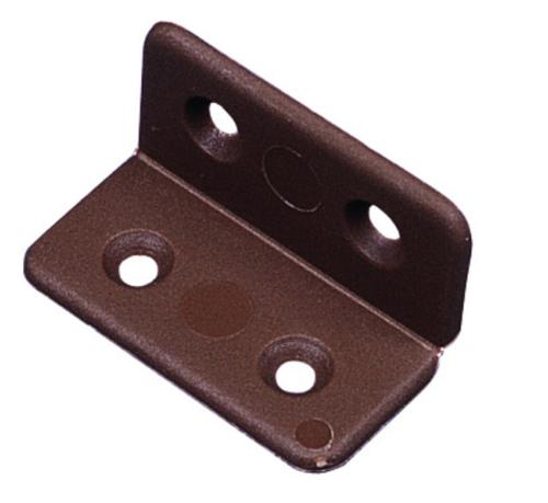 CHARNIERE PLATE A FILM 40mm BRUN - BOITE DE 4 PIECES