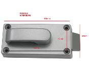SERRURE DE PORTE METALLIQUE 156 mm x 76 mm TriMark MC 400