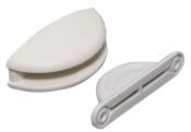 BLOCAGE DE PORTE PLASTIQUE POUR PORTE ET PORTILLON - 2 PIECES 