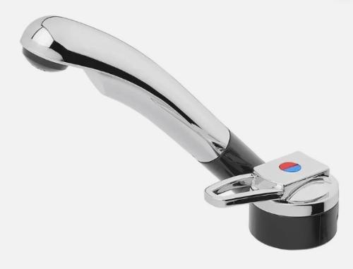 ROBINET MITIGEUR CHROME/NOIR POUR EVIER SMEV SÉRIE 8000