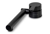ROBINET MITIGEUR NOIR MAT PLIANT CARBEST BEC ORIENTABLE 165mm