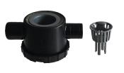 SIPHON  DOUBLE CONNEXION 39mm AVEC TAMIS ET BOUCHON - REICH 
