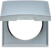 CADRE DE FINITION SIMPLE AVEC COUVERCLE BERKER INTEGRO - CHROME MAT