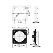 INTERRUPTEUR A BASCULE (POUSSOIR) 230V 10A BERKER INTEGRO - NOIR MAT