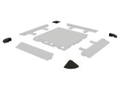 ANGLES POUR PLANCHER EN MATIÈRE PLASTIQUE NOIR IKAFLOOR ISABELLA