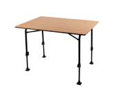 TABLE TJORN 100x68 PLATEAU IMITATION BOIS, ARMATURE ALU NOIRE